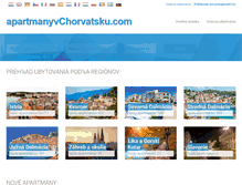 Tablet Screenshot of apartmanyvchorvatsku.com